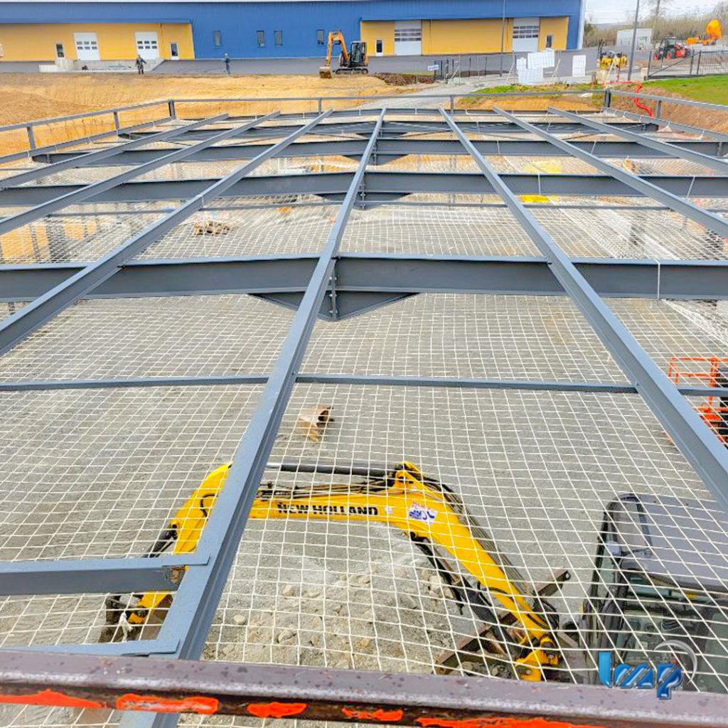 Pose de filets de sécurité en sous face